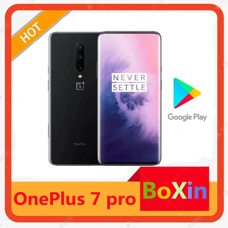 Global version Original Oneplus 7 Pro Smartphone 6.67 Inch 3120*1440 Android 9 Snapdragon 855 48MP Cameras NFC  6A Mobile Phone one plus cell phone