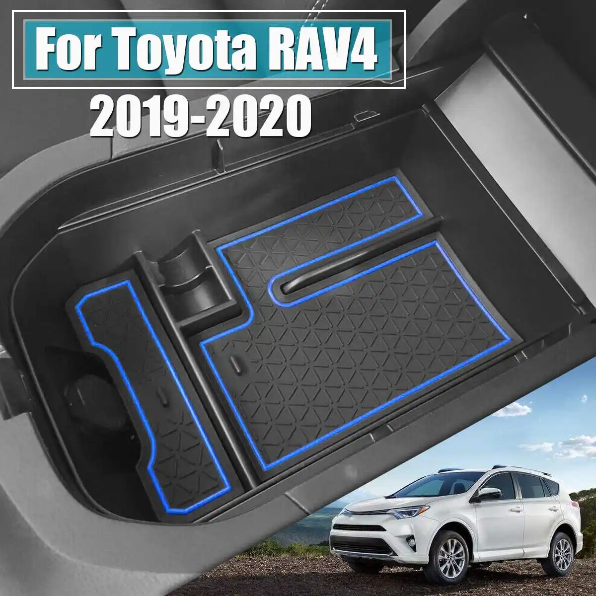 Подлокотник для центральной консоли автомобиля органайзер лоток Toyota RAV4 2019 2020