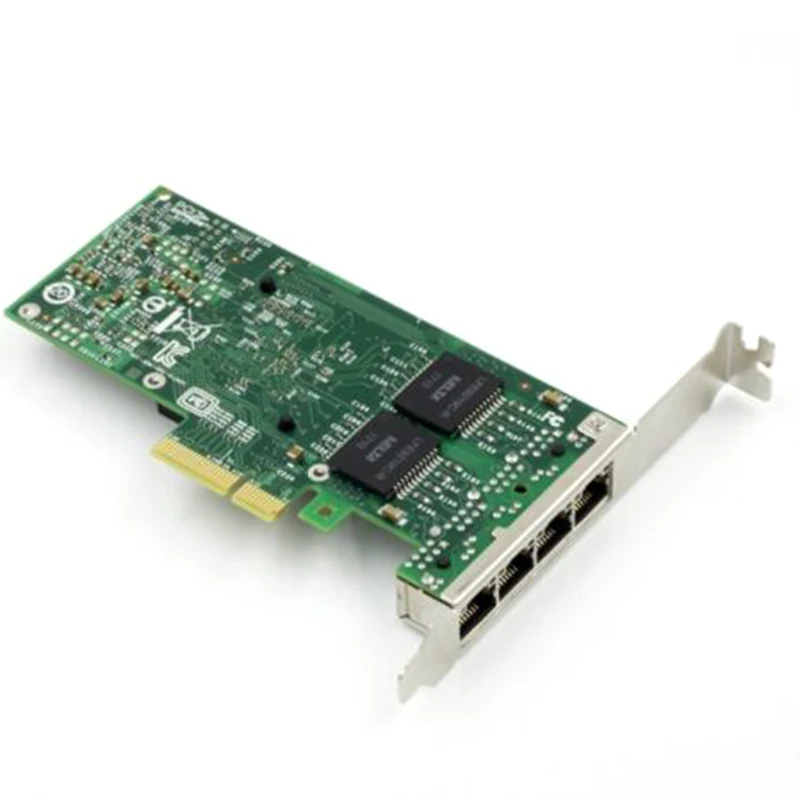 PPYY-гигабитный сетевой карты I350 T4 E1G44HT для Intel 82580, PCI Express сетевой адаптер переменного тока, 10/100/1000 Мбит/с четырехъядерным процессором RJ45 Порты, PCI-E 2