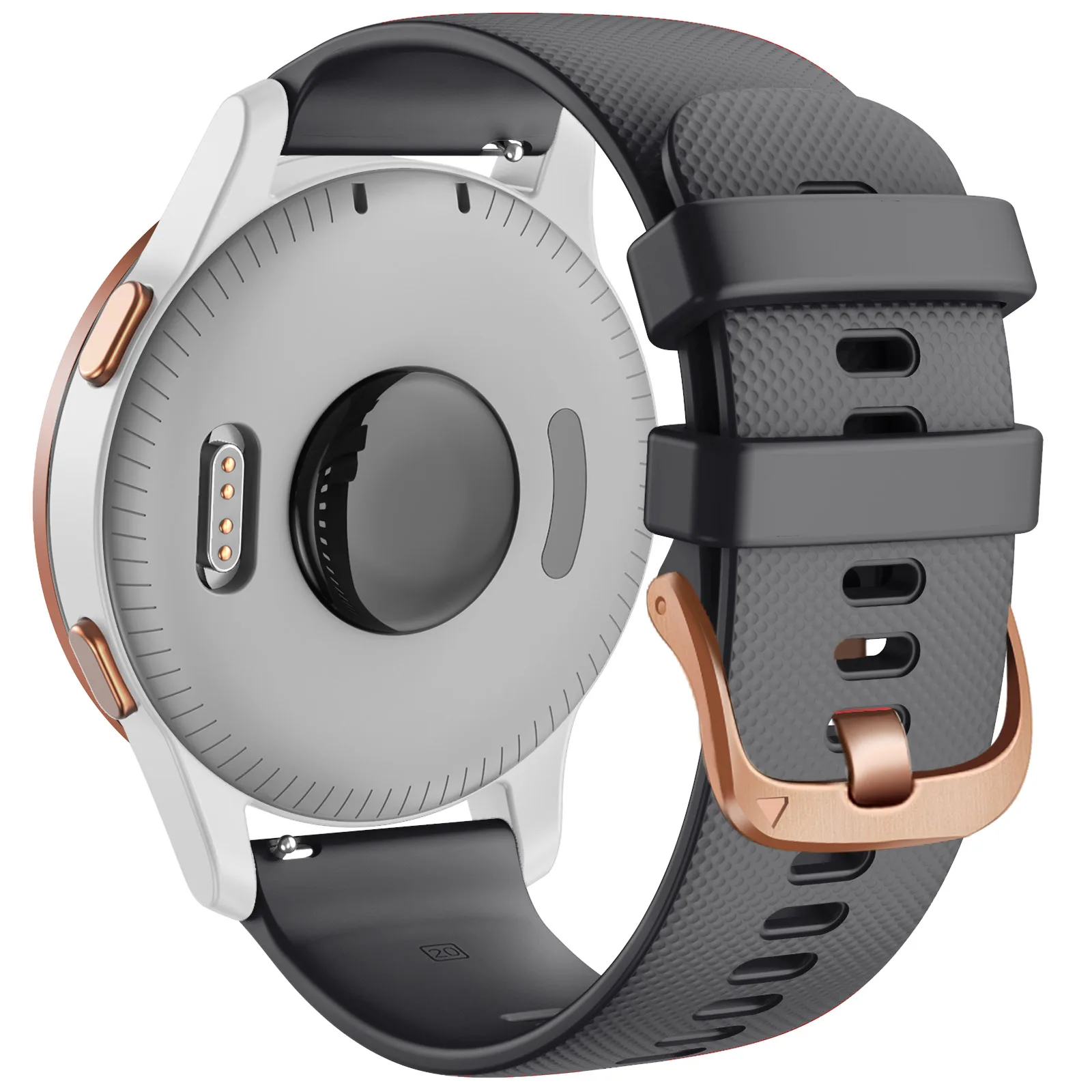 Versatile Silicone Watch Strap - Multiple Size Options