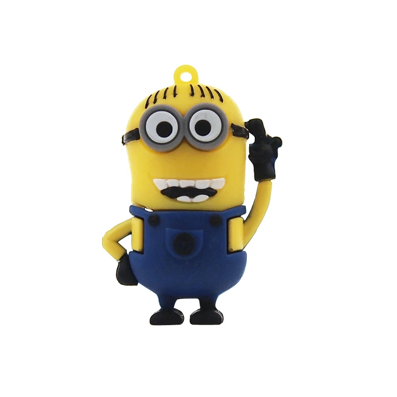 Minions Style 4 Креативная флеш-карта с миньонами, милый USB флеш-накопитель, 2,0, 64 ГБ, 32 ГБ, 128 Мб, высокоскоростная внешняя Флешка для хранения, детский хороший подарок - Цвет: Minions Style 4