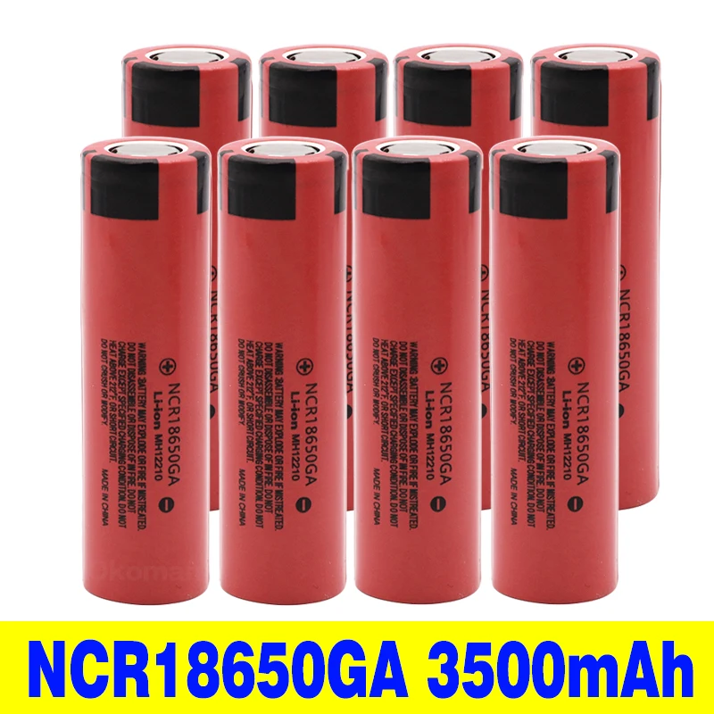 NCR 18650GA 30A разрядка 3,7 V 3500mAh 18650 аккумуляторная батарея для Panasonic игрушечный фонарик Плоская верхняя литиевая батарея