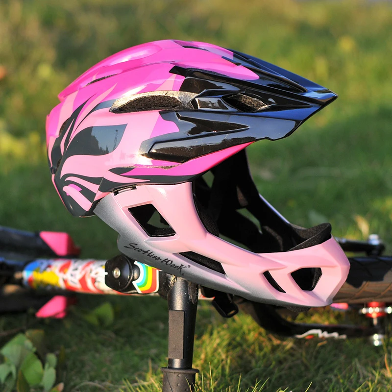 Для мальчиков и девочек от 2 до 6 лет горный Mtb дорожный велосипедный шлем баланс Cascos Ciclismo шлем велосипедный детский шлем трасса велосипедный шлем для детей - Цвет: PINK BLK