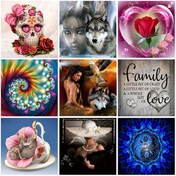 

5D DIY Diamond Painting Cartoon Embroidery Patterns Mosaic Cross Stitch Handmade Rhinestone Home Decor Gift