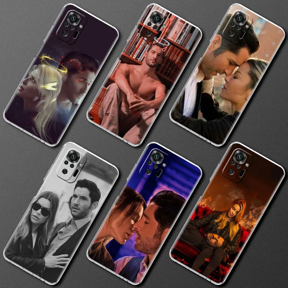 Silicone Cover For Xiaomi Redmi Note 10 9 Pro 9S 8 9C 7 8T 10S 9A 7A 8A K40 K20 Shockproof Soft Phone Case Lucifer TV Funda Capa