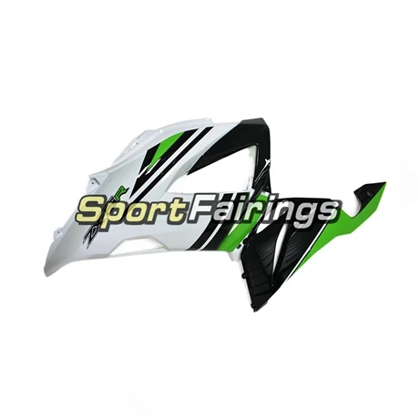 Мотоциклы Обтекатели для Кавасаки ZX6R ZX-6R ZX636 13 14 2013 впрыскивание, АБС-пластик мотоцикл зеленого и белого цветов, обтекатели