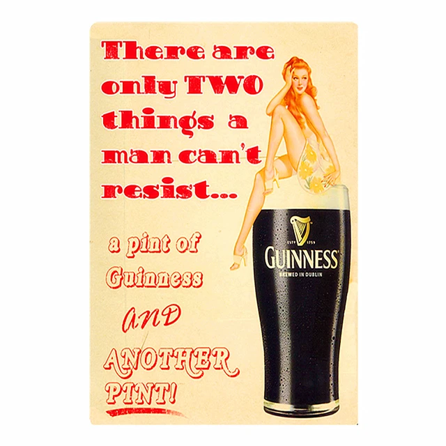 Guinness Plaque Vintage Metal Tin Signs Bar Pub Decorative Plates VODKA Wall Stickers Corona Iron Poster Beer Advertising Sign X