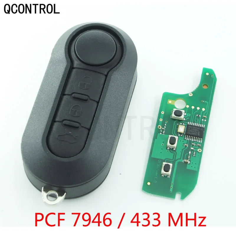 QCONTROL дистанционный брелок для Fiat 500L MPV Ducato для Citroen Jumper для peugeot Boxer 2008- RX2TRF198 без знака с чипом ID46