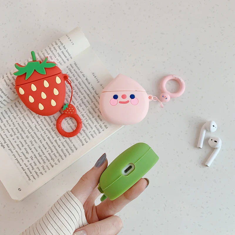 Новые Мультяшные беспроводные bluetooth наушники чехол для Apple AirPods силиконовые зарядки наушники Чехлы для Airpods 2 защитный чехол