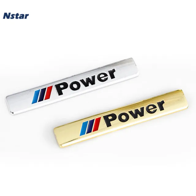 

Nstar 1pc M Power Alloy Emblem Car Side Wing Boot Trunk Tailgate Auto Part Decoration Badge For BMW E38 E46 E81 E39 E36 143
