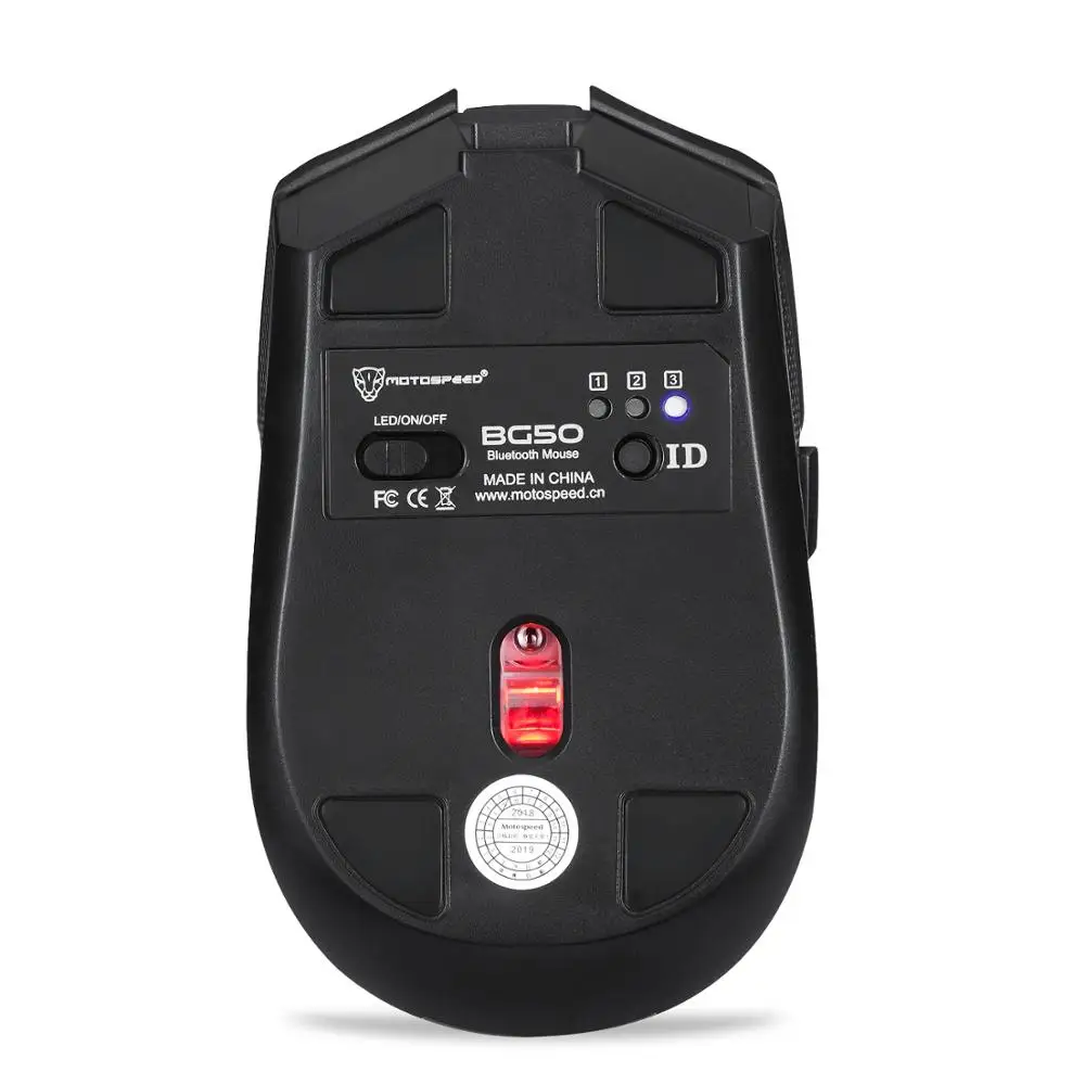 MOTOSPEEDBG50 Bluetooth Wireless Gaming Mouse 2400DPI Optical Ergonomic Professional Portable USB Mouse Gamer Computer PC Laptop 5
