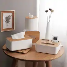 Домашний кухонный деревянный пластиковый ящик для салфеток Твердый Деревянный Держатель салфеток чехол простой стильный WF719435