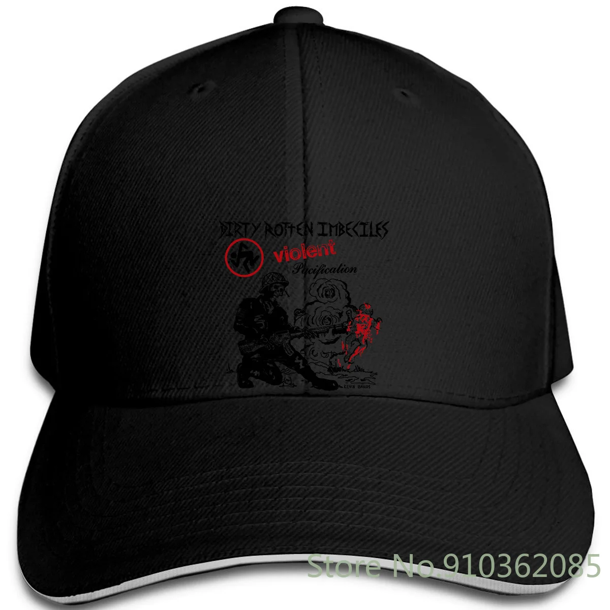 D.R.I. Пороговое успокоение белый металлический кронштейн S.O.D. Бейсболка DRI с новым