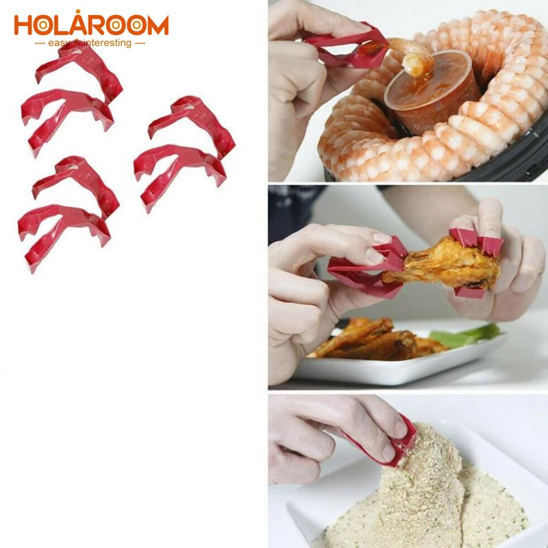 

Holaroom Creative Finger Food Clips Mini Finger Tongs Keep Cleaning Anti-scalding Clip Handy Kitchen Gadgets Used For Meal Prep