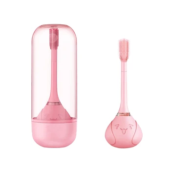 

Kids Wireless Rechargeable Electric Toothbrush,Sonic Toothbrush, Cute Onion-Shaped, Waterproof 360°Brush Head and Timing Functio