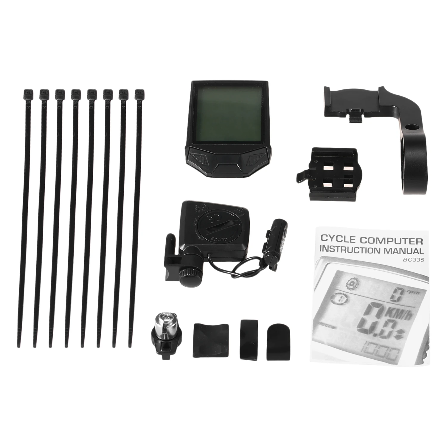 

New Waterproof Bike Bicycle Compute 2.5'' LCD large screen Cycling Wireless Computer 2-in-1Cadence dometer Stopwatch Speedometer