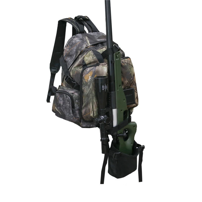 Tactical Backpack Outdoor Camping Hunting Bow Rifle Holder Carry Case Pack Bag 