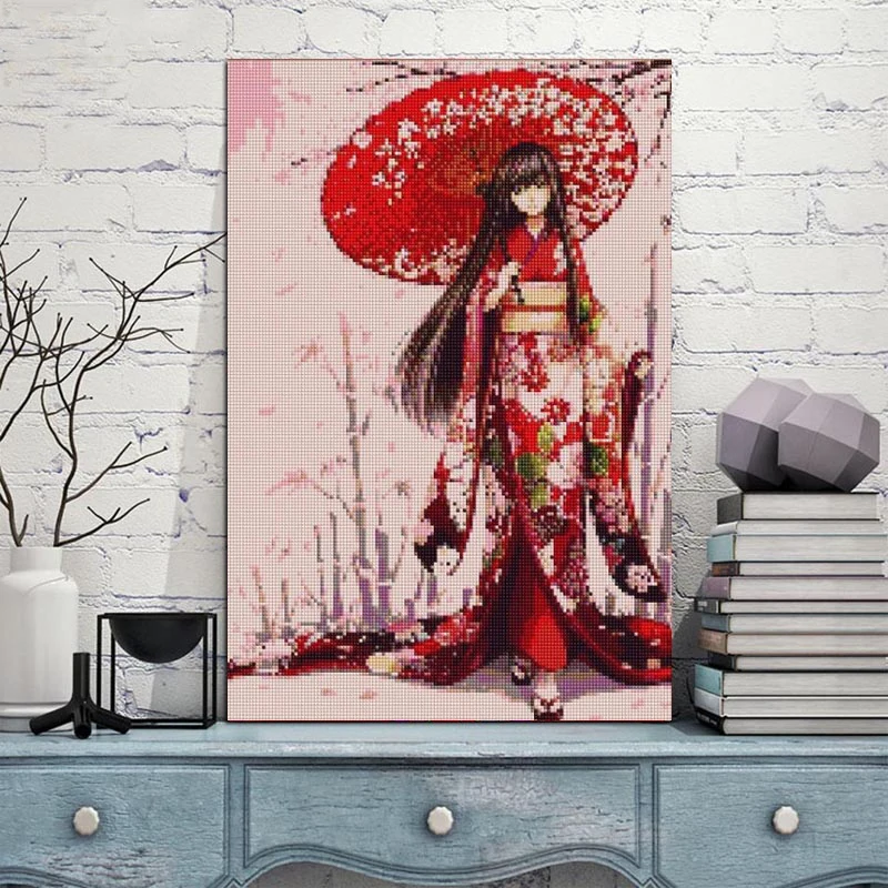 NEW-Diamond-Embroidery-5D-Handmade-Diamond-Painting-Japanese-Classical-Kimono-Girl-Needlework-Mosaic-Cross-Stitch-Home-Decor-
