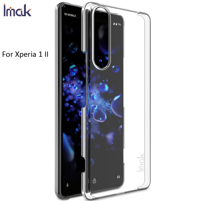 Прозрачный чехол Imak Air для Sony Xperia 5 1 ii твердый пластиковый из поликарбоната II 10
