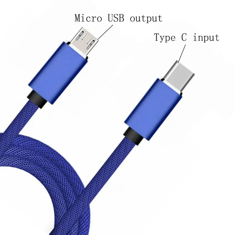 Кабель-адаптер для зарядки и передачи данных с разъемом type C USB-C и Micro USB