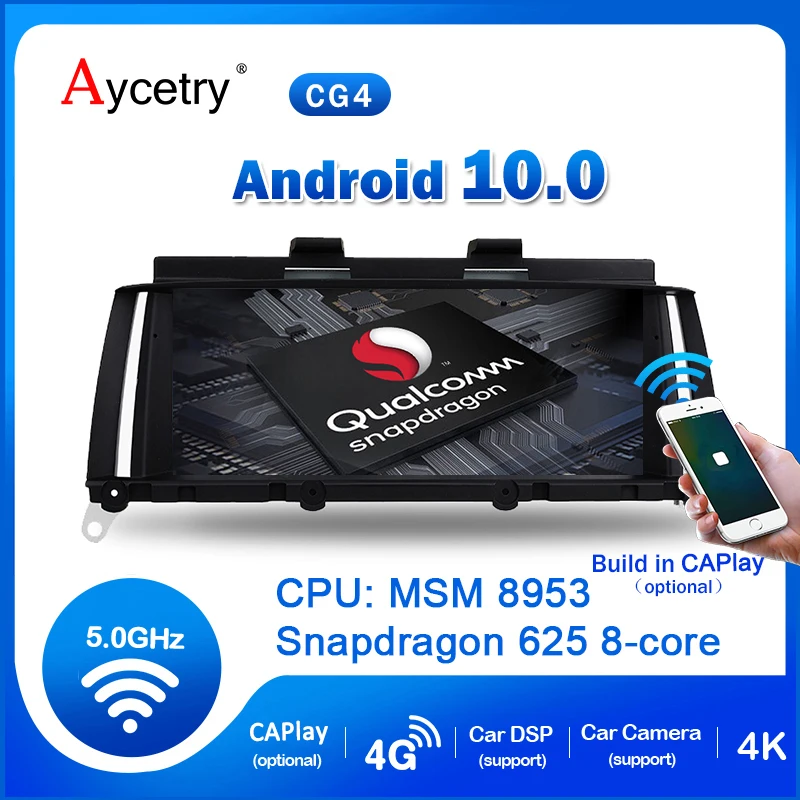 Автомагнитола Qualcomm с GPS 64 ГБ IPS Android 10 для BMW X4 X3 F25 F26 NBT CIC навигационная система