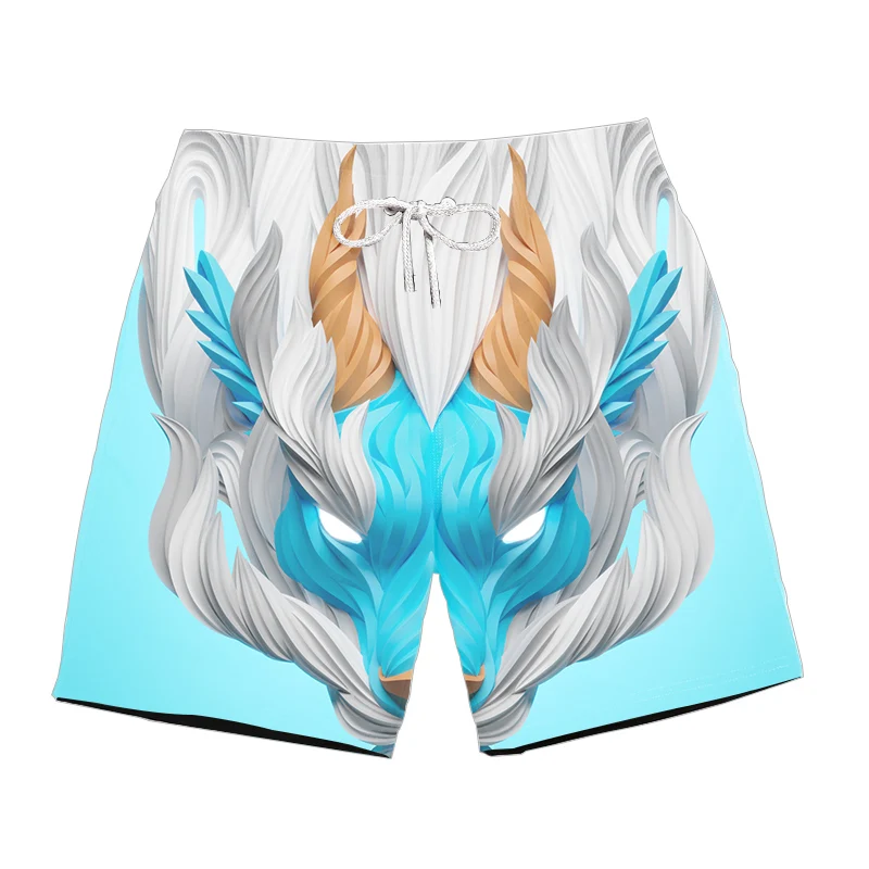 New Male Summer Wolf Shorts Men Animal Casual Short Pants Cargo Black Beach 3d Printed Shorts Gothic Fitness Mens Shorts