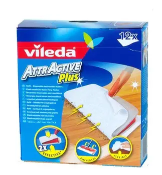

Vileda AttrActive Plus Lingettes Dépoussiérantes 12 Pièces