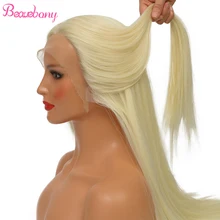 

Beauebony 613 Lace Frontal Wig Synthetic Perruque Blonde 360 Lace Frontal Pre Plucked T Part Long Straight Lace Front Wig Hair