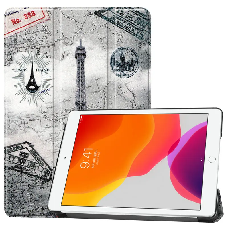 Смарт-чехол Trifold для iPad 10,2 дюймов 7-го поколения, легкий чехол-подставка для iPad 10,2 дюйма - Цвет: Зеленый