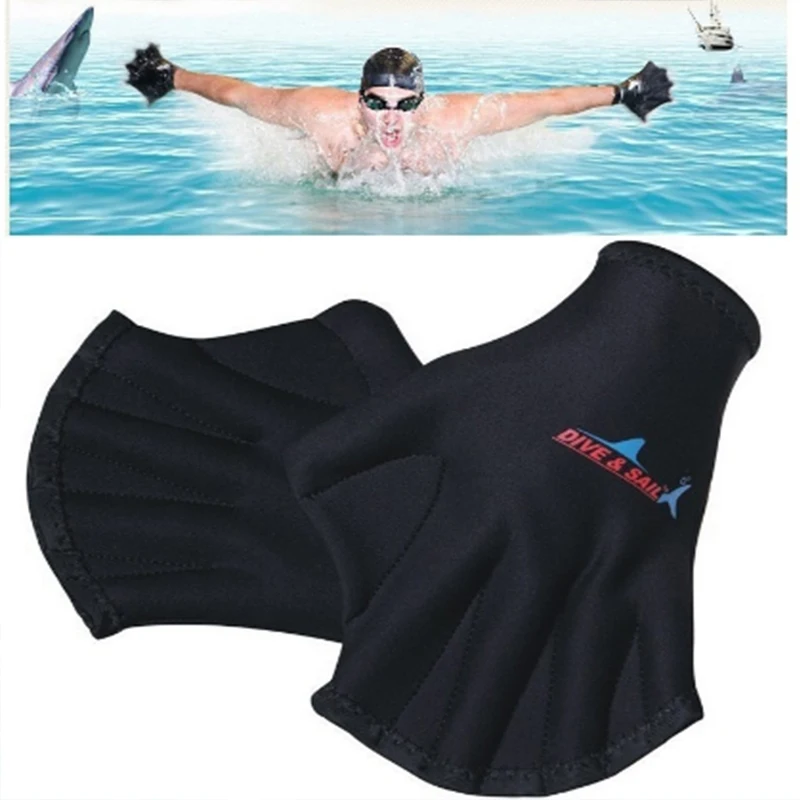 Перчатки для плавания Forfar 1 пара перчатки дайвинга с крючком|diving gloves|paddling gloveswebbed