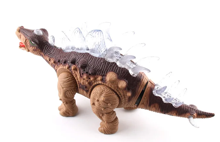 Детская развивающая игрушка Электрический Блестящий Стегозавр креативная Новинка игрушка пластиковая модель динозавра