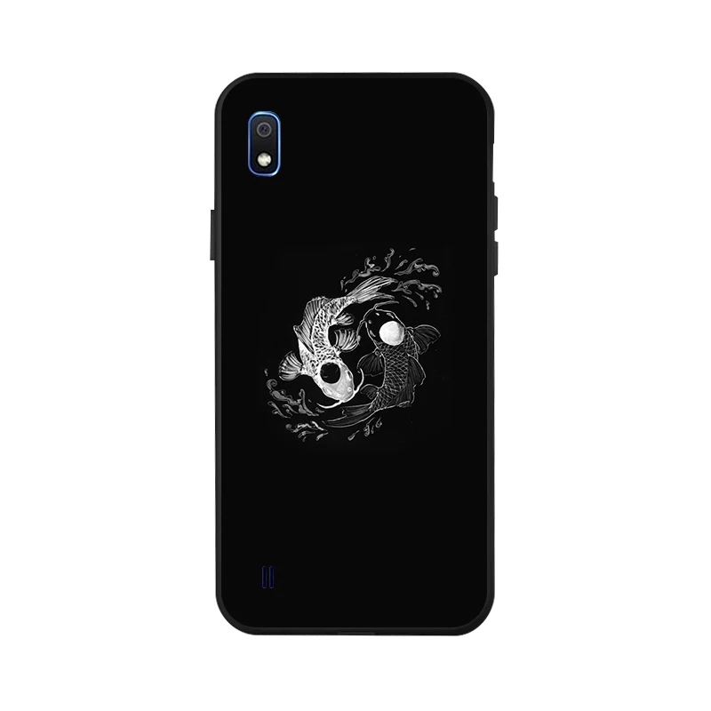 Ojeleye Case For Samsung Galaxy A10 Case Fashion Black Silicon Cover For Samsung Galaxy A70 A50 A40 A10s A20s M30s A90 5G Covers - Цвет: X090