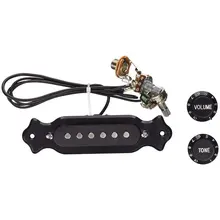 Pre-Wired 6-String Single Coil Pickup Harness with Volume & Tone Pots for Electric Cigar Box Guitar Electric Cigar Box Guitar yibuy 10xelectric guitar circuit wiring harness twin coil pickup