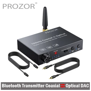 192kHz DAC Digital zu Analog Audio Konverter Wandler Toslink Koaxial zu RCA R/L 