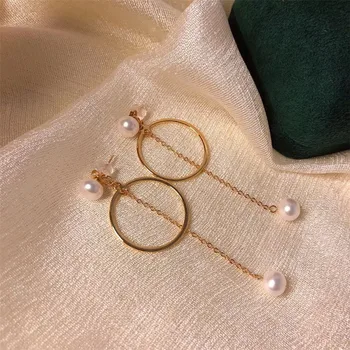 

Light The Luxury of Hand Made Stars In The Same Paragraph Pearl Earrings 14K Gold Filled Earring Jewelry For Women Best Gift