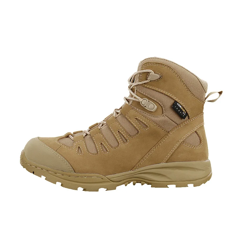 

Outdoor Combat Boots Men Antiskid Waterproof Wear-resistant Crossing Mountain Hiking Shoes Safety Shoes Quality Fabric Men Boots