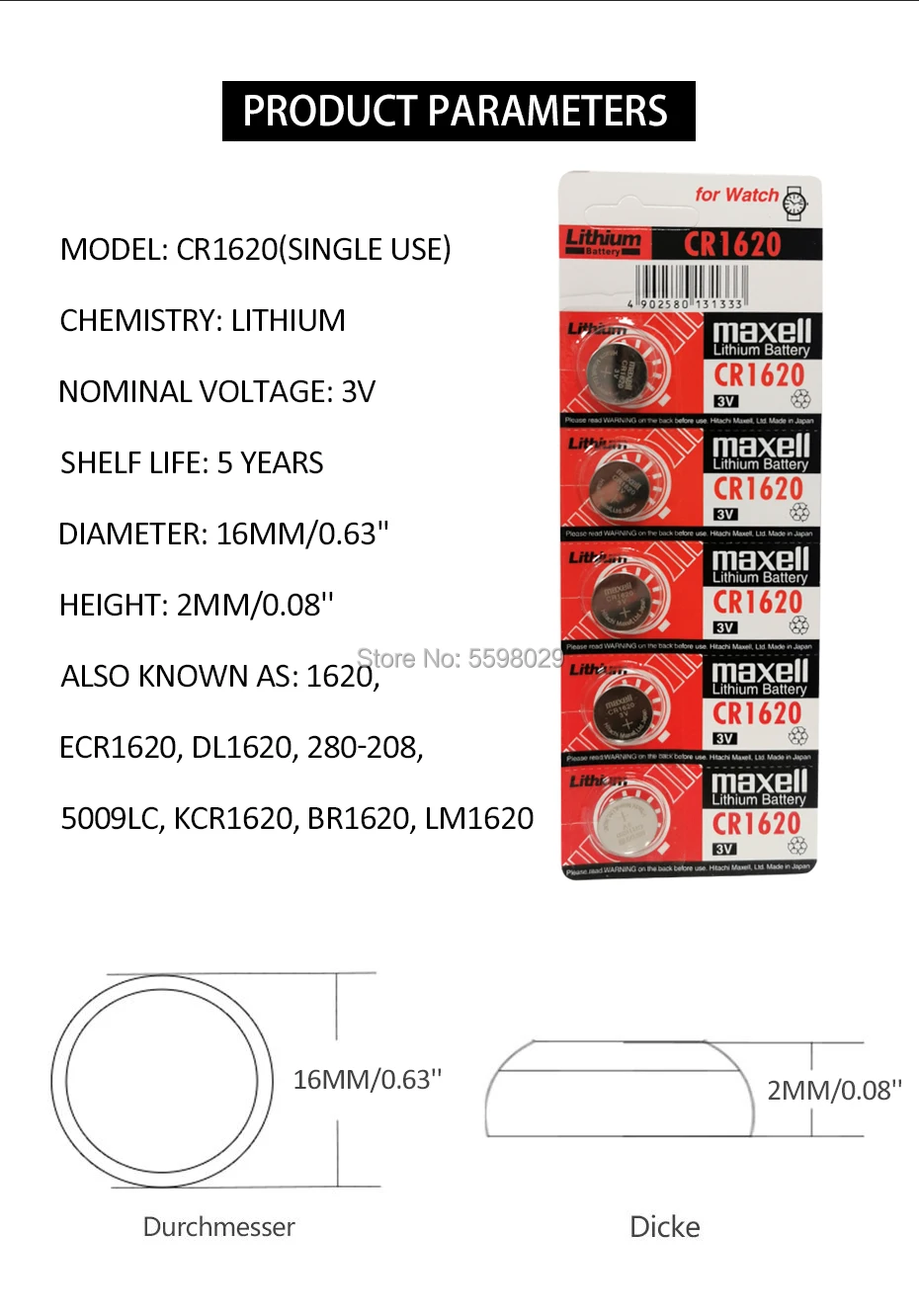 4 шт. cr1620 3 в кнопочная монета ECR1620 DL1620 5009LC KCR1620 BR1620 LM1620 литий ионный аккумулятор для