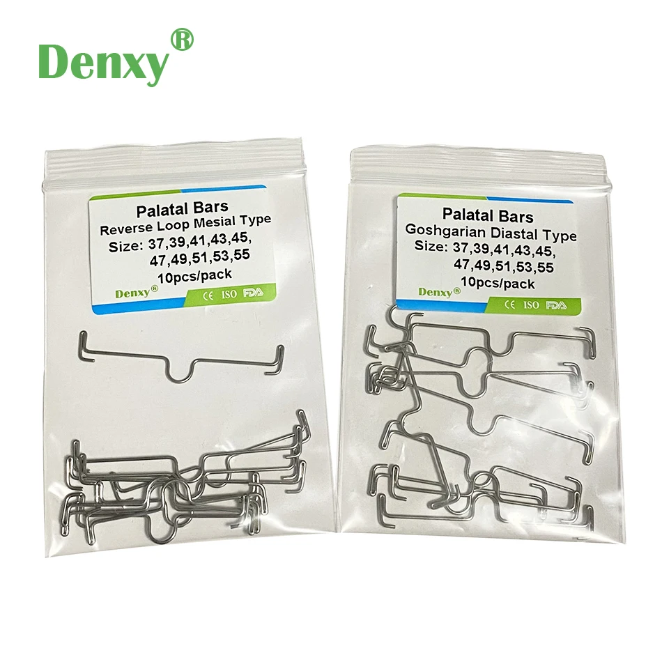 30pc Dental Orthodontic Palatal Arch Bar on the molar band with lingual