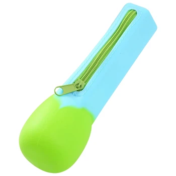 

4.5*20 CM Creative Pencil Case Silica Gel Pencil Bag Multi-Function Pencil Case Stationery School Supplies