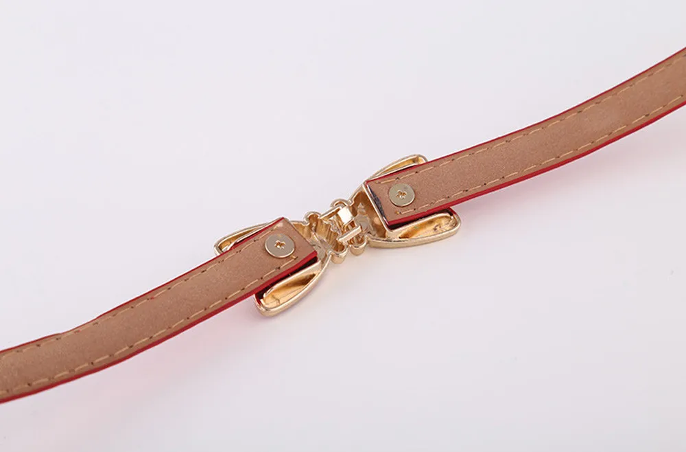 Buckle-free Belt For Jean Pants Dresses Elegant Fashion Women Belt Buckle Leather Waistband Accessories High Quality