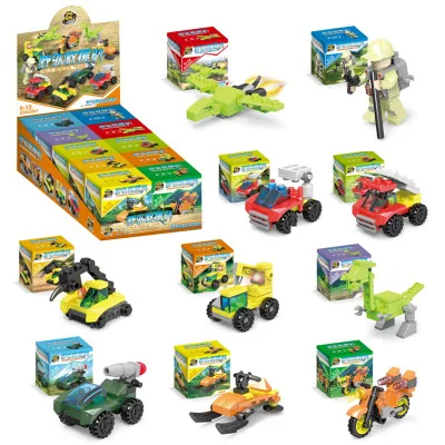 Супер изменение мобильный Военный полицейский инженерный пожарный робот головоломка строительные блоки наборы детские игрушки подарки 10 в 1 - Цвет: type 14