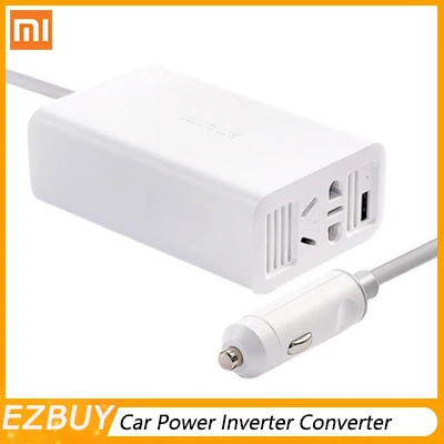 

Xiaomi Mijia Mi SMARTMI 100W Portable Car Power Inverter Converter DC 12V to AC 220V with 5V/2.4A USB Ports Car Charger Socket