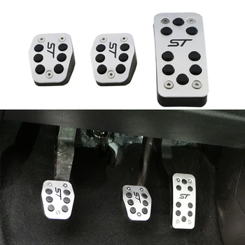

Stainless Steel Car Pedals Covers for Ford Focus 2 3 4 MK2 MK3 MK4 Kuga Escape RS ST 2005-2017 Clutch Gas Brake Pedal Set Pads