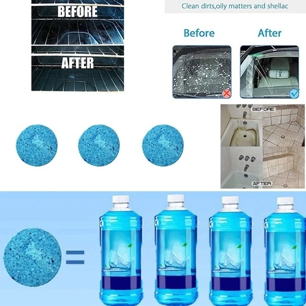 

5pcs/12pcs Multifunctional Windshield Effervescent Spray Cleaner Home Kitchen Cleaning Car Window Glass Detergent Dropshipping