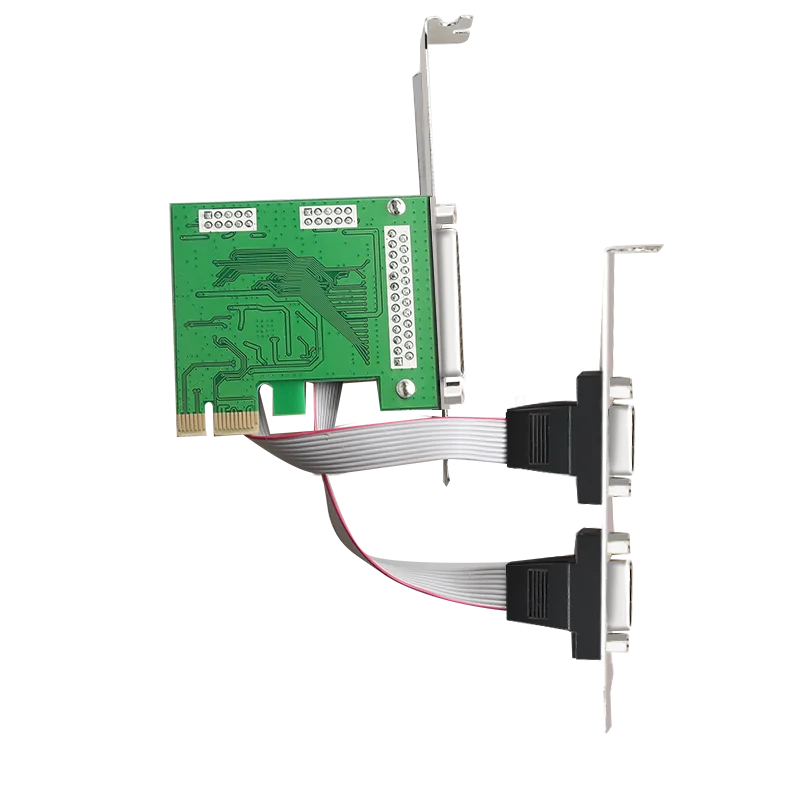 PCI Express плата расширения PCIe к последовательному параллельному порту RS-232 последовательный порт COM& DB25 принтер параллельный порт LPT