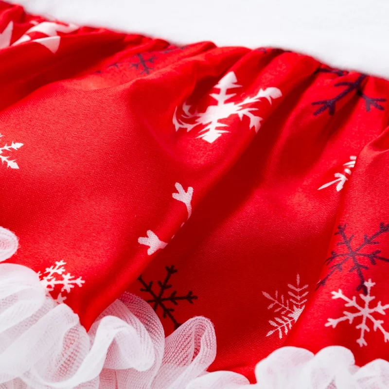 4 шт. рождественские платья для детей вечернее платье с повязкой на голову гетры Одежда для новорожденных девочек