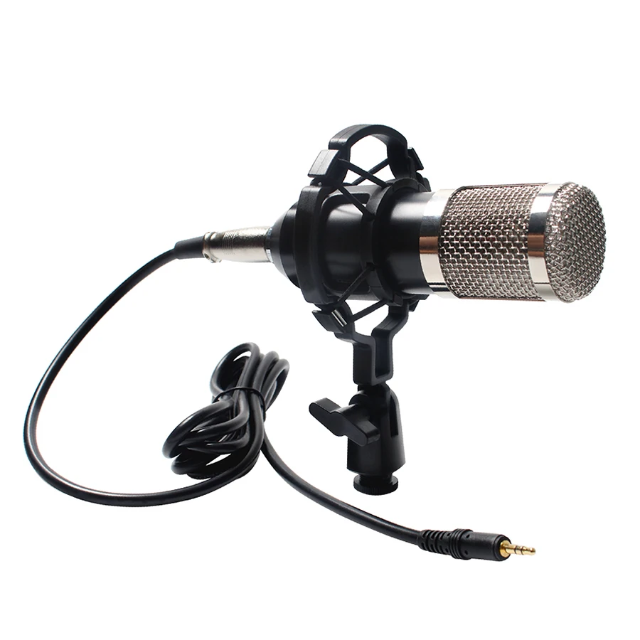 Bm800 Studio Microphone Condenser Microphone with Pop Filter&Phantom Power Vocal Record KTV Karaoke BM 800 Microfono Youtuber