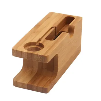 

Smart Watch Watch 2-In-1 Charging Base Bamboo Stand Small And Lightweigh Charging Is Extremely Convenient Home