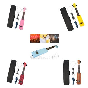 

Electric Soprano Ukulele Okoume Body Ukulele Guitar 21'' Starter Beginners Kit