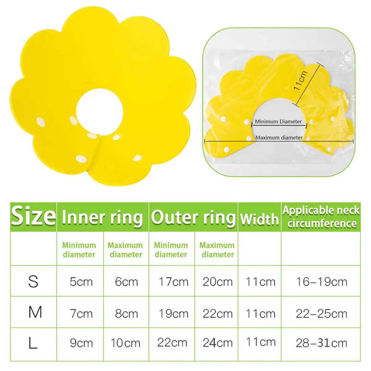 Cute Pet Protective Collars for Dogs Cats Wound Healing Protection Dog Cat Collars Anti-Bite Neck Cone Recovery Circle Cute Pet Protective Collars for Dogs Cats Wound Healing Protection Dog Cat Collars Anti-Bite Neck Cone Recovery Circle